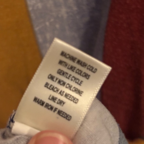 Colorful Striped V-Neck Women's Blouse With Tie Front, 3/4 Sleeves, Sz M - Picture 8 of 8